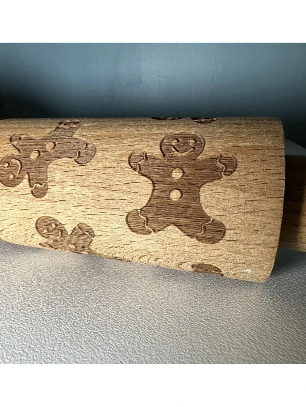 Ciroa Christmas Gingerbread Man Rolling Pin The Farmhouse Rachel Ashwell